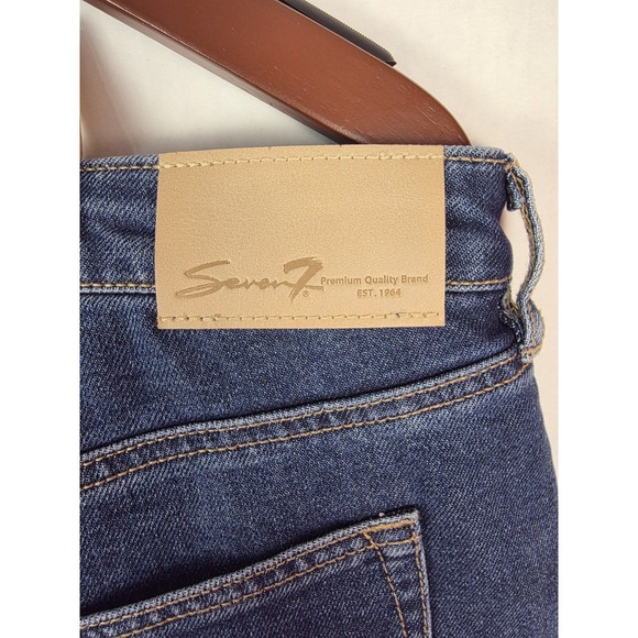 Seven7 Jeans Size 10 Loose Straight Mid Rise Denim Blue Jeans Pre-owned - Picture 10 of 16